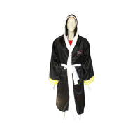 Customized boxing robes Designed Sanda combat suits Supply martial arts robes Appearance jersey cloaks Punch center Spinning satin Costume price  SKF008
